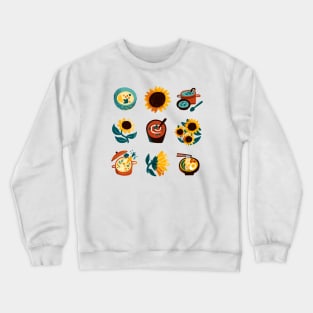 Soup and Sunflowers Crewneck Sweatshirt